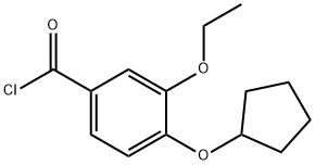 4-(环戊氧基)-3-乙氧基苯甲酰氯 结构式