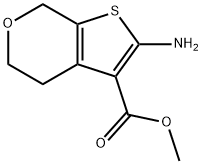 2-氨基-4H,5H,7H-噻吩并[2,3-C]吡喃-3-羧酸甲酯 结构式