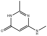 2-Methyl-6-(methylamino)-4-pyrimidinol 结构式
