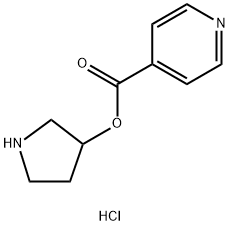 3-Pyrrolidinyl isonicotinate hydrochloride 结构式