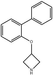 3-([1,1'-联苯]-2-基氧基)氮杂环丁烷 结构式