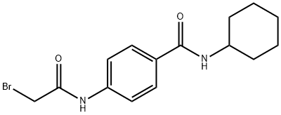 4-[(2-Bromoacetyl)amino]-N-cyclohexylbenzamide 结构式