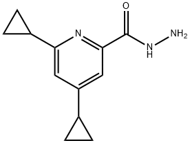 4,6-二环丙基吡啶甲酰肼 结构式