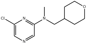 6-Chloro-N-methyl-N-(tetrahydro-2H-pyran-4-ylmethyl)-2-pyrazinamine 结构式