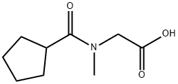 2-[(Cyclopentylcarbonyl)(methyl)amino]acetic acid 结构式