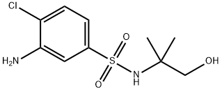 3-Amino-4-chloro-N-(2-hydroxy-1,1-dimethylethyl)-benzenesulfonamide 结构式