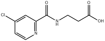 3-(4-氯吡啶酰胺)丙酸 结构式