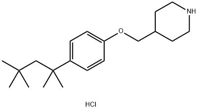 4-{[4-(1,1,3,3-Tetramethylbutyl)phenoxy]-methyl}piperidine hydrochloride 结构式