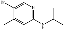 5-溴-N-异丙基-4-甲基吡啶-2-胺 结构式