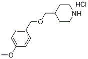 4-{[(4-Methoxybenzyl)oxy]methyl}piperidinehydrochloride 结构式