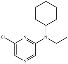 6-Chloro-N-cyclohexyl-N-ethyl-2-pyrazinamine 结构式