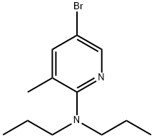 5-Bromo-3-methyl-N,N-dipropyl-2-pyridinamine 结构式