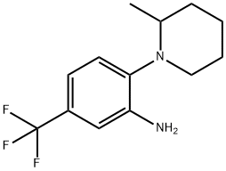 2-(2-Methyl-1-piperidinyl)-5-(trifluoromethyl)-phenylamine 结构式