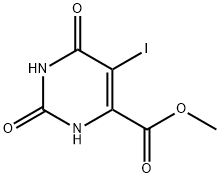 甲基 5-碘-2,6-二氧-1,2,3,6-四氢-4-嘧啶羧酸酯 结构式