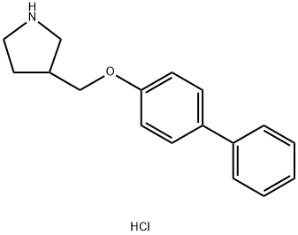 3-[([1,1'-Biphenyl]-4-yloxy)methyl]pyrrolidinehydrochloride 结构式