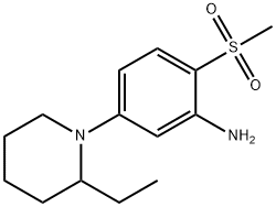 5-(2-Ethyl-1-piperidinyl)-2-(methylsulfonyl)-phenylamine 结构式