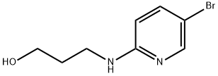 3-[(5-Bromo-2-pyridinyl)amino]-1-propanol 结构式