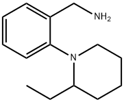 [2-(2-Ethyl-1-piperidinyl)phenyl]methanamine 结构式