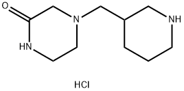 4-(3-Piperidinylmethyl)-2-piperazinonedihydrochloride 结构式