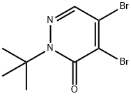 4,5-二溴-2-(叔丁基)哒嗪-3(2H)-酮 结构式