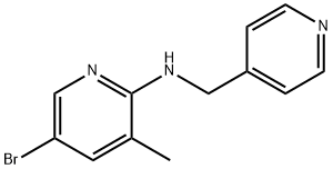 5-Bromo-3-methyl-N-(4-pyridinylmethyl)-2-pyridinamine 结构式