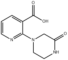 2-(3-Oxo-1-piperazinyl)nicotinic acid 结构式