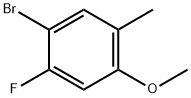 1-溴-2-氟-4-甲氧基-5-甲基苯 结构式