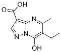 6-Ethyl-7-hydroxy-5-methyl-pyrazolo[1,5-a]-pyrimidine-3-carboxylic acid 结构式