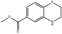 METHYL 3,4-DIHYDRO-2H-1,4-BENZOTHIAZINE-6-CARBOXYLATE 结构式