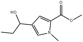 4-(1-羟丙基)-1-甲基-1H-吡咯-2-羧酸甲酯 结构式