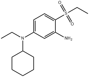 N1-Cyclohexyl-N1-ethyl-4-(ethylsulfonyl)-1,3-benzenediamine 结构式