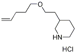 3-[2-(4-Pentenyloxy)ethyl]piperidine hydrochloride 结构式