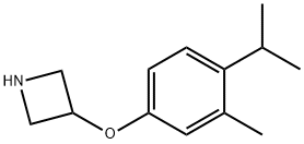 3-(4-Isopropyl-3-methylphenoxy)azetidine 结构式