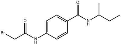 4-[(2-Bromoacetyl)amino]-N-(sec-butyl)benzamide 结构式