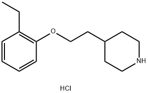 4-[2-(2-Ethylphenoxy)ethyl]piperidinehydrochloride 结构式