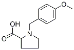 1-(4-Methoxy-benzyl)-pyrrolidine-2-carboxylic acid 结构式