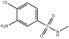 3-Amino-4-chloro-N-methylbenzenesulfonamide 结构式