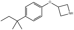 3-Azetidinyl 4-(tert-pentyl)phenyl ether 结构式