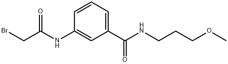 3-[(2-Bromoacetyl)amino]-N-(3-methoxypropyl)-benzamide 结构式