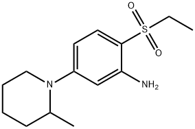 2-(Ethylsulfonyl)-5-(2-methyl-1-piperidinyl)-aniline 结构式