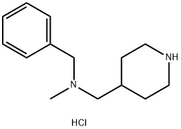 N-Methyl(phenyl)-N-(4-piperidinylmethyl)-methanamine dihydrochloride 结构式