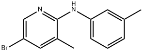 5-Bromo-3-methyl-N-(3-methylphenyl)-2-pyridinamine 结构式