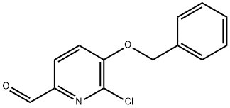 5-苄氧基-6-氯吡啶-2-甲醛 结构式