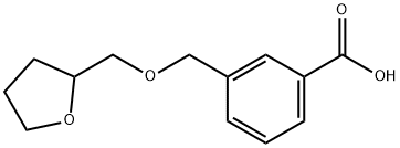 3-[(Tetrahydro-2-furanylmethoxy)methyl]-benzoic acid 结构式