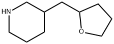 3-(Tetrahydro-2-furanylmethyl)piperidine 结构式