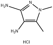 1,5-二甲基-1H-吡唑-3,4-二胺二盐酸盐 结构式