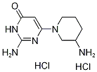 4(3H)-pyrimidinone, 2-amino-6-(3-amino-1-piperidinyl)- 结构式