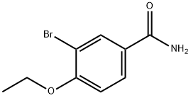 3-溴-4-乙氧基苯甲酰胺 结构式
