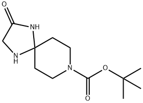 2-氧代-1,4,8-三氮杂螺[4.5]癸烷-8-羧酸叔丁酯 结构式