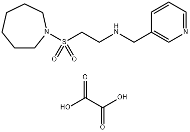 [2-(Azepan-1-ylsulfonyl)ethyl](pyridin-3-ylmethyl) amine oxalate 结构式